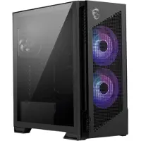 MSI MPG VELOX 300R AIRFLOW PZ, Midi Tower, PC, musta, ATX, EATX, mikro ATX, Mini-ITX, Pelaaminen, 16,5 cm