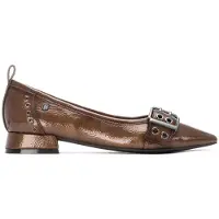 Carmela for woman. 16270902-TAUPE Leather shoes 162709 brown (38), Flat, None, Casual