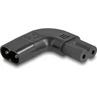 DeLOCK – Power Adapter IEC 60320 - C8 to C7, male / female, 2.5 A, 90° left / right angled (80475)