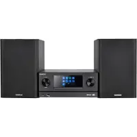 Kenwood M-9000S, Kodin miniaudiojärjestelmä, Musta, 1 levyt, 50 W, 2-suuntainen, 6 Ω (M-9000S-B)