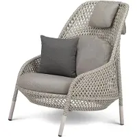 Dedon , AHNDA wingchair ACC lipari 0304 white quartz 0106
