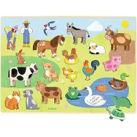 Djeco Palapeli - Puzzlo Kenttä - 22 Tiilet - - OneSize - Palapelit