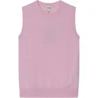 GOBI Cashmere Neuleliivi 'Women's Timeless Cashmere Crewneck Vest' vaaleanpunainen