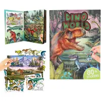 Dino World Stickerworld Puffy -tarrakirja