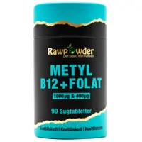 Rawpowder Metyl B12 1000µg + Folat 400µg 90 kapselia