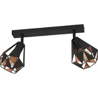 Eglo Carlton 2-os 7 2x40W 42x16cm antiikkikupari/musta 251502