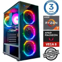 INTOP Tietokone Ryzen 7 5700G 32GB 1TB SSD M.2 NVME Radeon RX Vega 8 no-OS