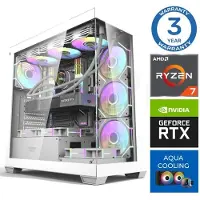 INTOP Tietokone AQUA Ryzen 7 7700X 64GB DDR5 1TB SSD M.2 NVME RTX5060 8GB no-OS