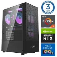 INTOP Tietokone AQUA Ryzen 7 7700X 32GB DDR5 2TB SSD M.2 NVME RTX5060Ti 16GB no-OS