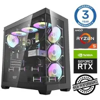 INTOP Tietokone Ryzen 5 7500F 32GB DDR5 1TB SSD M.2 NVME RTX5060Ti 8GB no-OS