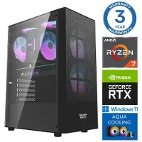 INTOP Tietokone AQUA Ryzen 7 7700X 64GB DDR5 500SSD M.2 NVME RTX5060Ti 16GB WIN11Pro