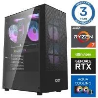 INTOP Tietokone AQUA Ryzen 7 7700X 32GB DDR5 500SSD M.2 NVME RTX5060Ti 16GB no-OS