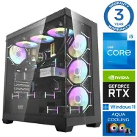 INTOP Tietokone AQUA i5-14400F 16GB DDR5 1TB SSD M.2 NVME RTX5070 12GB WIN11Pro
