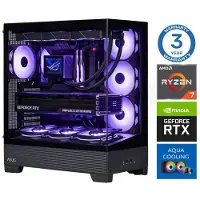 INTOP Tietokone AQUA Ryzen 7 9800X3D 64GB DDR5 1TB SSD M.2 NVME RTX5070Ti 16GB no-OS