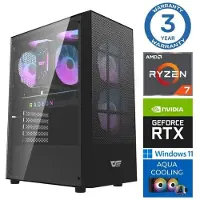 INTOP Tietokone AQUA Ryzen 7 7700X 16GB DDR5 2TB SSD M.2 NVME RTX5060Ti 16GB WIN11