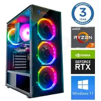 INTOP Tietokone Ryzen 7 5700X 32GB 250SSD M.2 NVME RTX5060 8GB WIN11