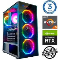 INTOP Tietokone Ryzen 5 5500 32GB 250SSD M.2 NVME RTX3050 6GB no-OS