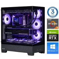 INTOP Tietokone Ryzen 5 7500F 32GB DDR5 1TB SSD M.2 NVME RTX5060 8GB WIN11