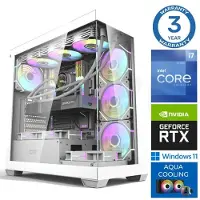 INTOP Tietokone AQUA i7-14700F 64GB DDR5 1TB SSD M.2 NVME RTX5060 8GB WIN11