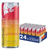 Red Bull 24x Energiajuoma, 250 ml, Winter Edition (Fuji Omena &amp; Inkivääri)