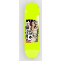 Opera Skateboards Clips 8.375" Skeittilaudan dekki yellow Koko Uni
