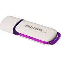 Philips FM64FD70B, 64 GB, USB A-tyyppi, 2.0, Suojus, 8 g, Purppura, Valkoinen (FM64FD70B/00)