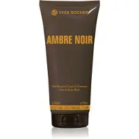 Yves Rocher Ambre Noir suihkugeeli vartalolle ja hiuksille miehille 200 ml