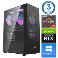 INTOP Tietokone Ryzen 7 5700X 16GB 500SSD M.2 NVME RTX3050 6GB WIN11Pro