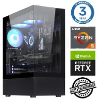 INTOP Tietokone Ryzen 5 5500 16GB 250SSD M.2 NVME RTX5060 8GB no-OS