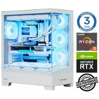 INTOP Tietokone Ryzen 5 7500F 64GB DDR5 1TB SSD M.2 NVME RTX5060Ti 8GB no-OS
