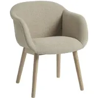 Muuto Fiber Soft Armchair puujaloilla Ecriture 240/Oak