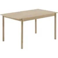 Muuto Linear Pöytä Puu 85x140 Cm - Ruokapöydät & Baaripöydät Viilu Tammi - LWDTAB140A01