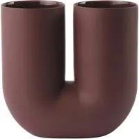 Muuto Kink maljakko 26 cm Deep red