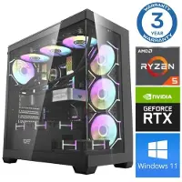 INTOP Tietokone Ryzen 5 7500F 16GB DDR5 1TB SSD M.2 NVME RTX5070 12GB WIN11