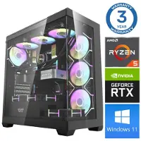 INTOP Tietokone Ryzen 5 7500F 32GB DDR5 1TB SSD M.2 NVME RTX5070 12GB WIN11
