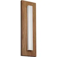 Eglo ulkoseinävalaisin Bitetto 7W LED 3000K 770lm valkoinen/puu IP44