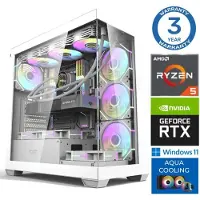INTOP Tietokone AQUA Ryzen 5 7600X 32GB DDR5 1TB SSD M.2 NVME RTX5060 8GB WIN11