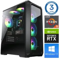 INTOP Tietokone Ryzen 5 5500 32GB 500SSD M.2 NVME RTX3050 6GB WIN11