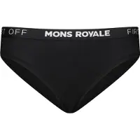 Mons Royale Women's Folo Merino Briefs Black Alusvaatteet XL