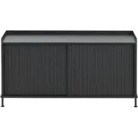 Muuto Enfold senkki 124 x 45 cm - Black Anthracite Black