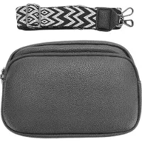 INF Crossbody Laukku Olkahihnalaukku PU-nahkaa Musta