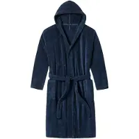 Schiesser Bath Robe - Navy - S