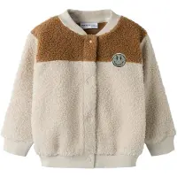 Name it Nknballas Ls Nreg Teddy Card - Grey - 158-164