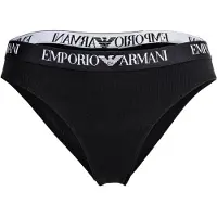 Emporio Armani for woman. EW000404_AF13033 Set of 2 Plain Brazilian knickers black (L), Homewear, Cotton