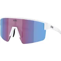Bliz P004 Medium -pyöräilylasit matte white/nano optics nordic light begonia violet/blue multi