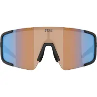 Bliz P003 Large -pyöräilylasit matte black/Nano Optics Nordic Light coral orange/blue multi