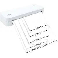 INF A4 Mini Kannettava Lämpötulostin - Langaton Bluetooth-yhteys