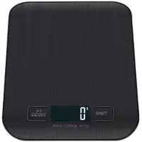 INF Ladattava Digitaalinen Keittiövaaka - 5kg Tarkka Ruokavaaka Taaraustoiminnolla ja USB-Latauksella 10 kg/1 g