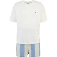 Tommy Hilfiger Lyhyt pyjama beige / opaali / vaaleansininen / valkoinen