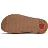 FitFlop for woman. A3E-E13 Gen-FF Max Buckle Stripe-Webbing Two-Bar Slides beige sandals (39), Fabric, 1 to 3 cm, None, Casual